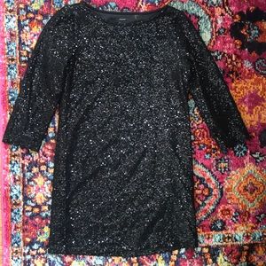 NYE DRESS Tahari sequin black dress